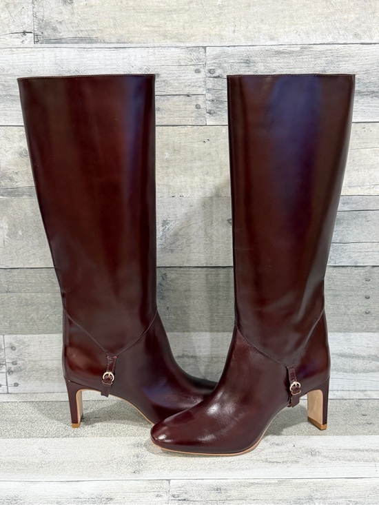Reformation Shoes - REFORMATION Gaelle Knee High Boot In Ruby - Size - 8.US